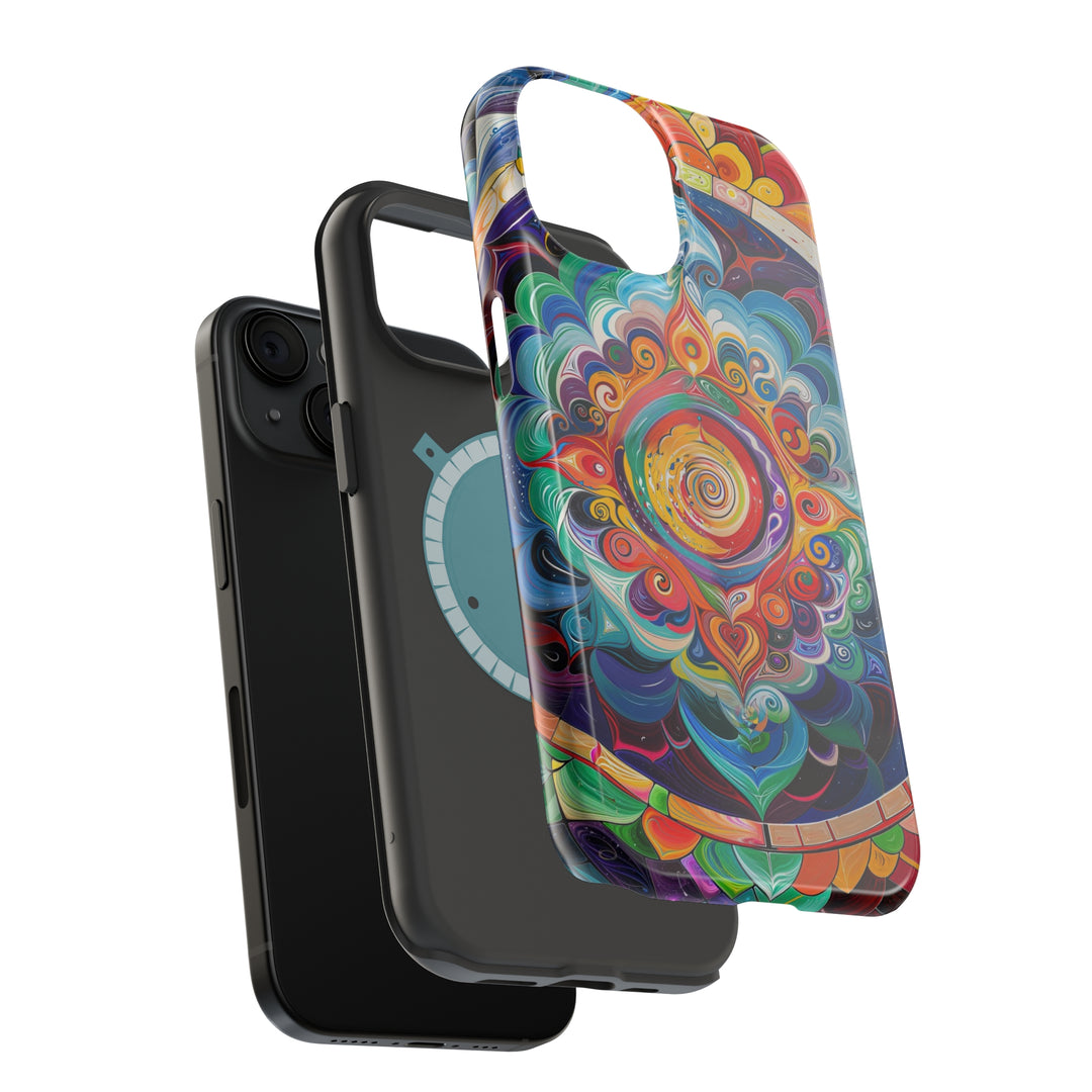 Vibrant Cosmic Mandala - MagSafe Tough Case