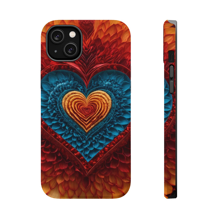 Vibrant Heart Layers - MagSafe Tough Case