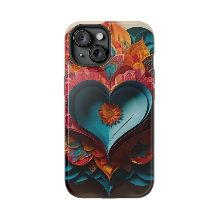 Colorful Heart Blossoms - MagSafe Tough Case