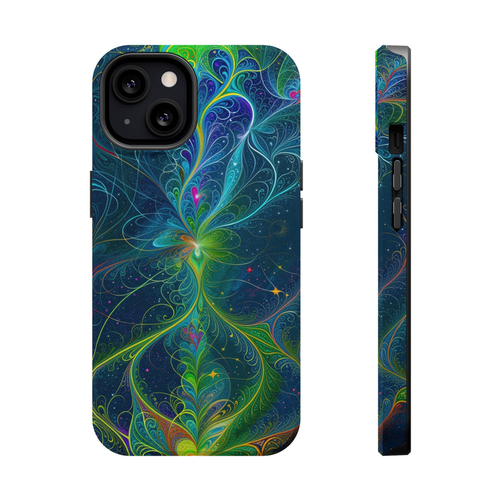 Vibrant Fractal Blossom - MagSafe Tough Case