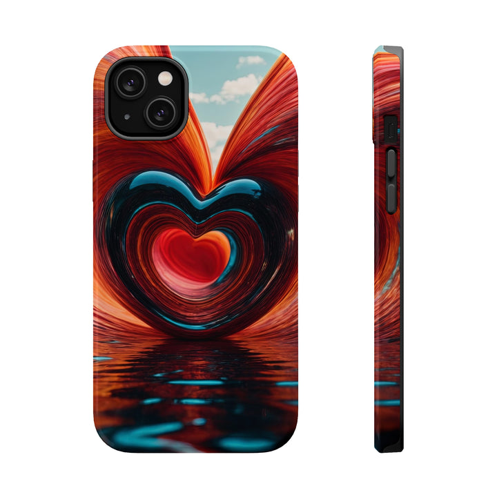 Swirling Heart Reflection - MagSafe Tough Case