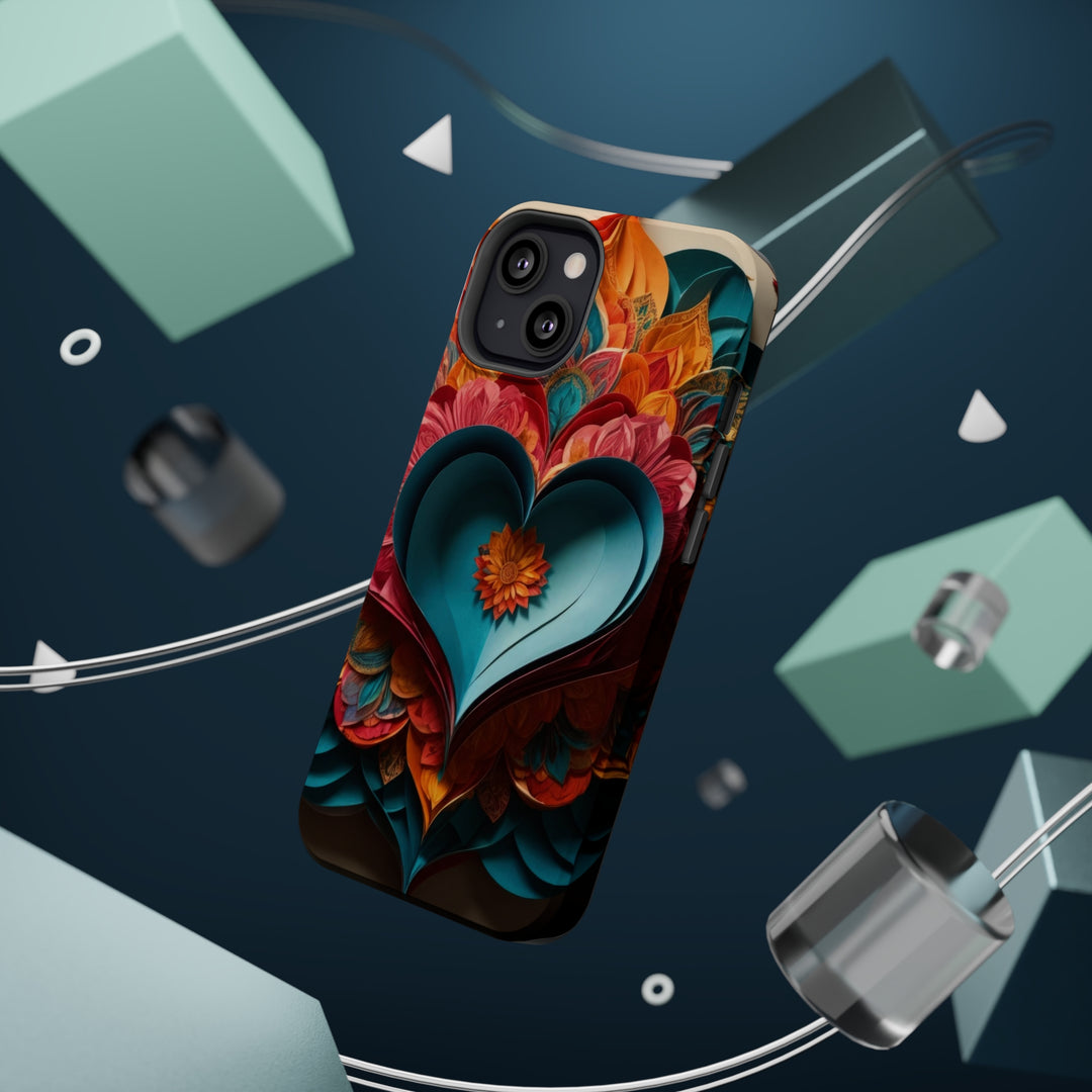 Colorful Heart Blossoms - MagSafe Tough Case