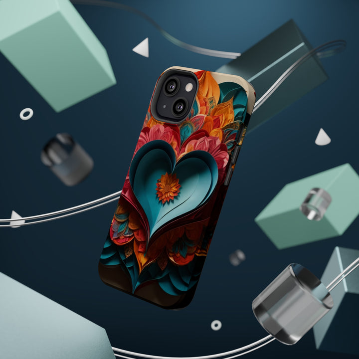 Colorful Heart Blossoms - MagSafe Tough Case