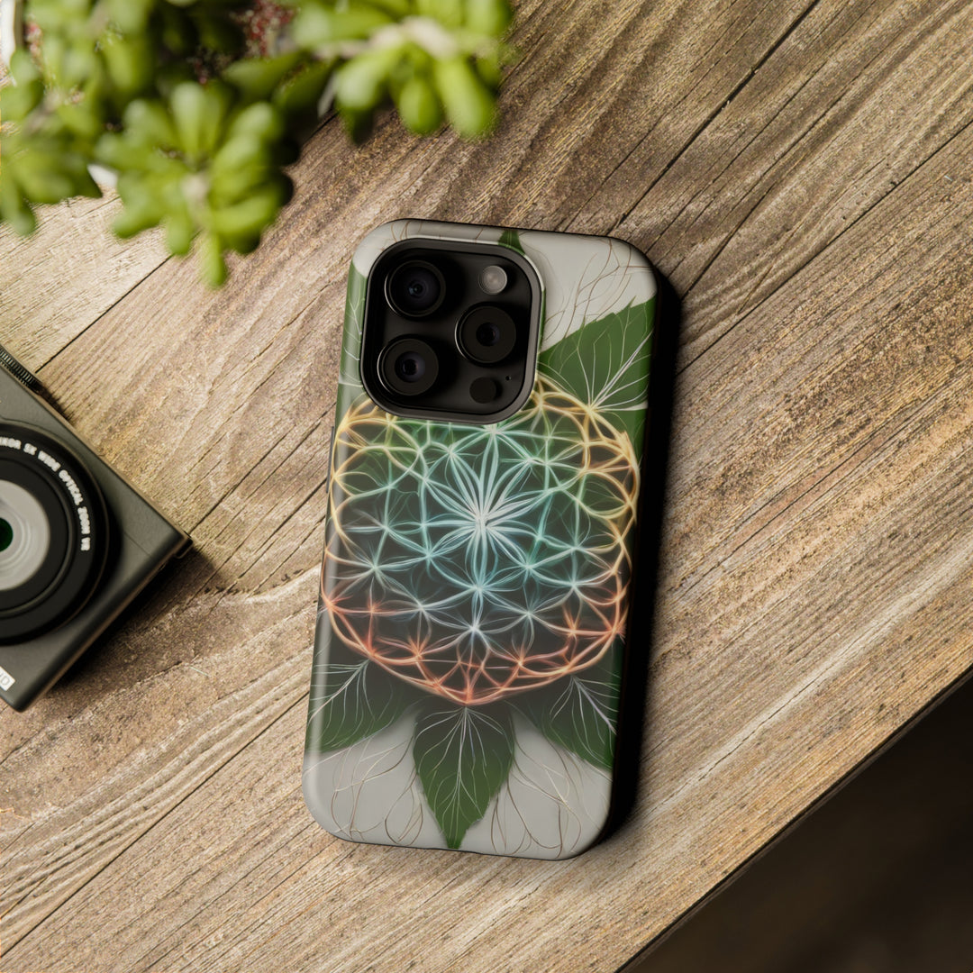 Vibrant Geometric Botanical - MagSafe Tough Case