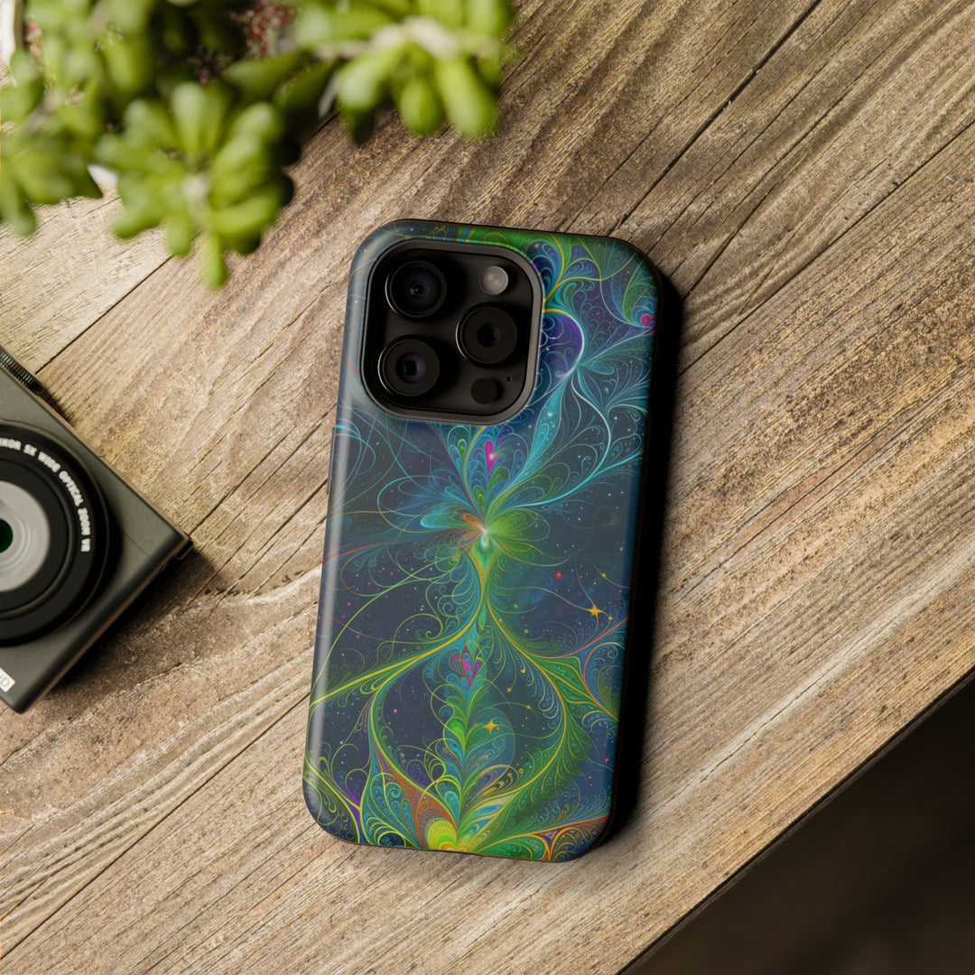 Vibrant Fractal Blossom - MagSafe Tough Case