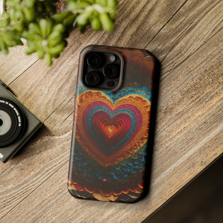 Vibrant Heart Mandala - MagSafe Tough Case