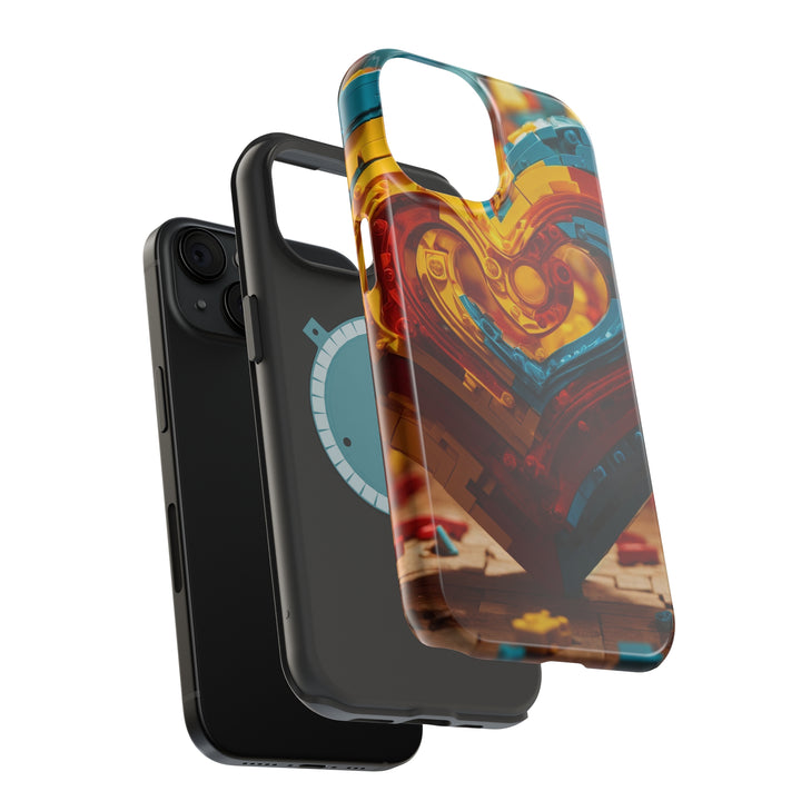 Colorful Heart Construction - MagSafe Tough Case