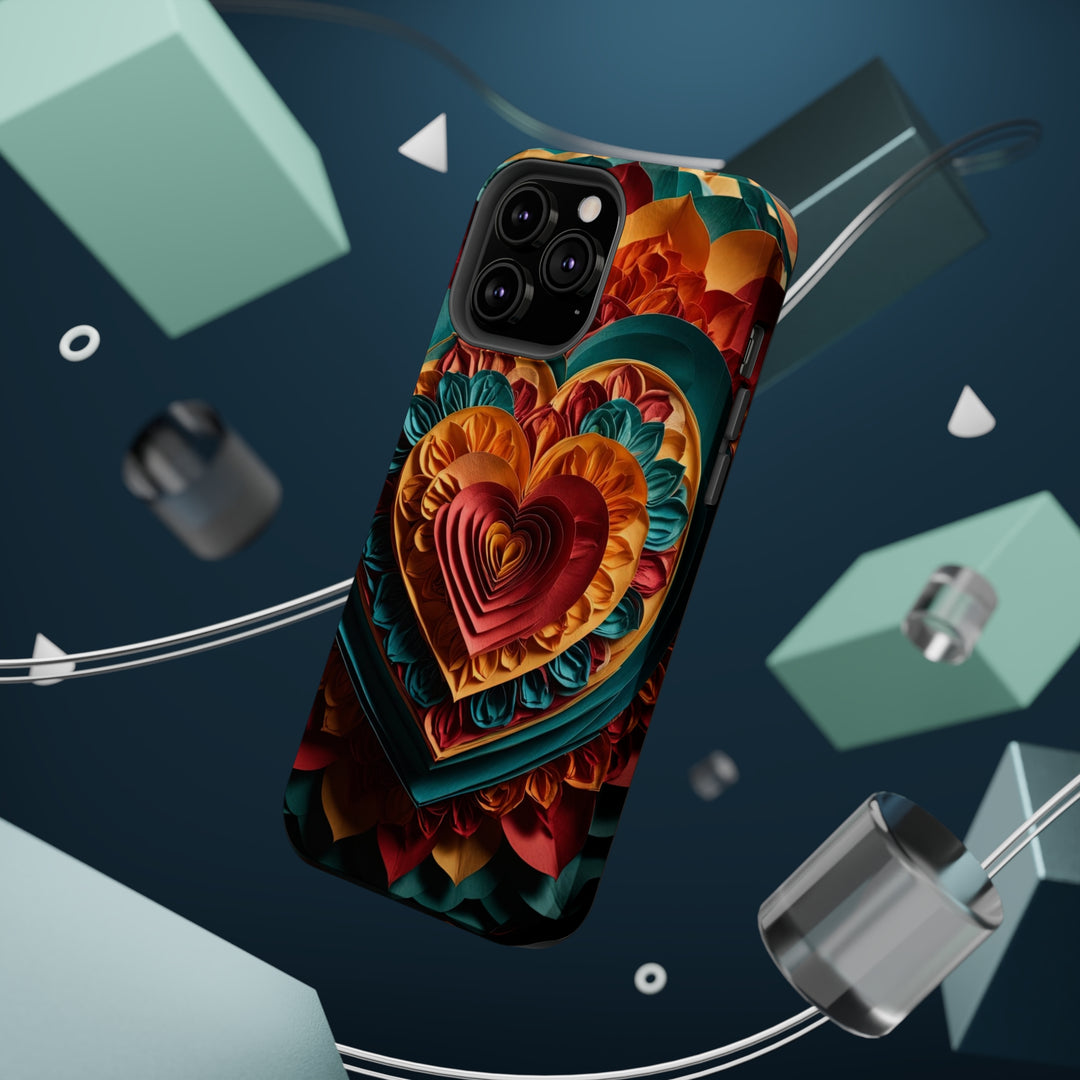 Vibrant Layered Heart - MagSafe Tough Case