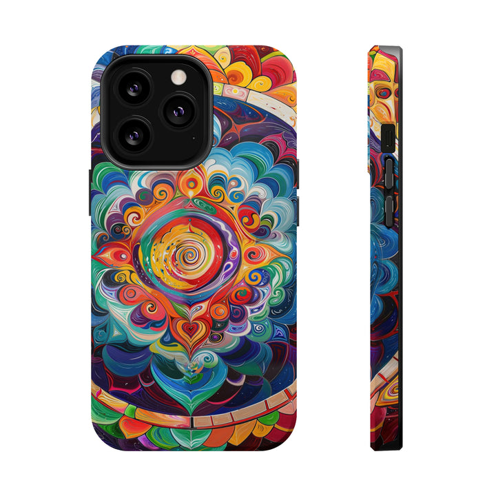 Vibrant Cosmic Mandala - MagSafe Tough Case