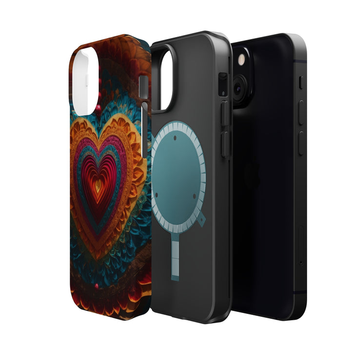 Vibrant Heart Mandala - MagSafe Tough Case