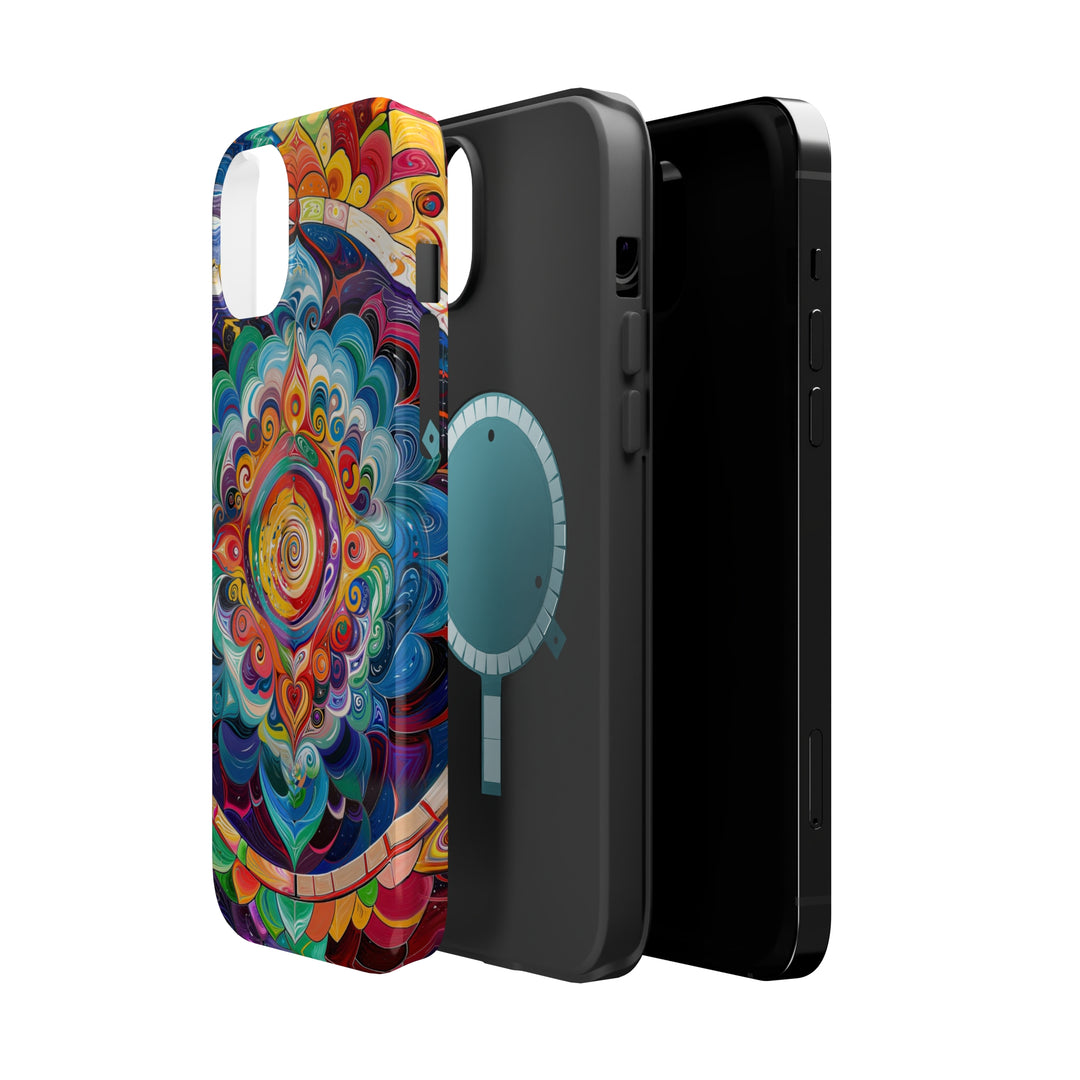 Vibrant Cosmic Mandala - MagSafe Tough Case