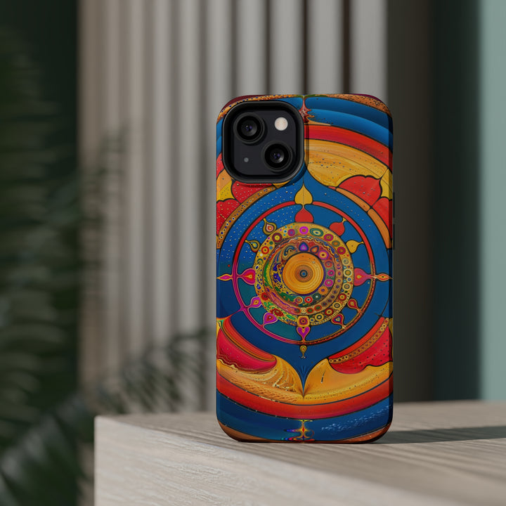 Vibrant Cosmic Spiral - MagSafe Tough Case