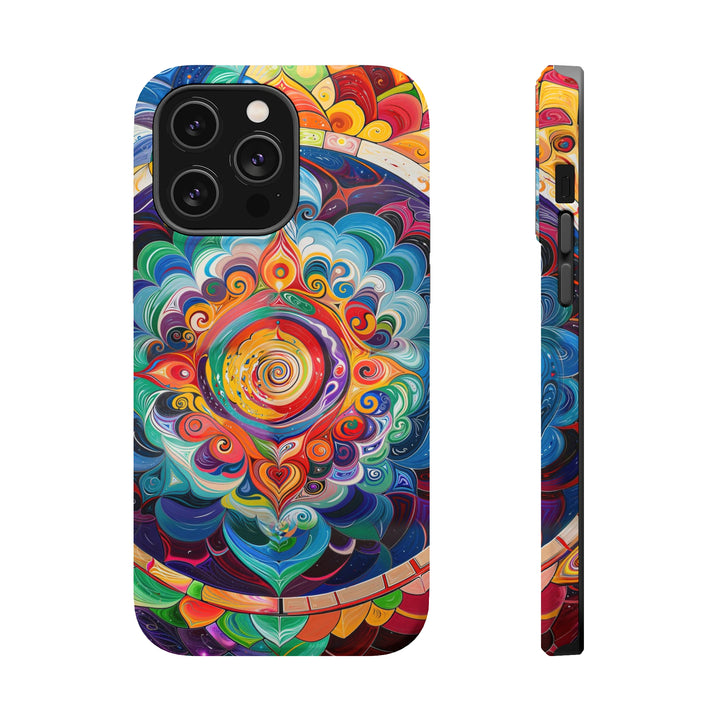 Vibrant Cosmic Mandala - MagSafe Tough Case