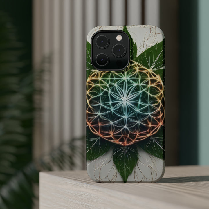 Vibrant Geometric Botanical - MagSafe Tough Case