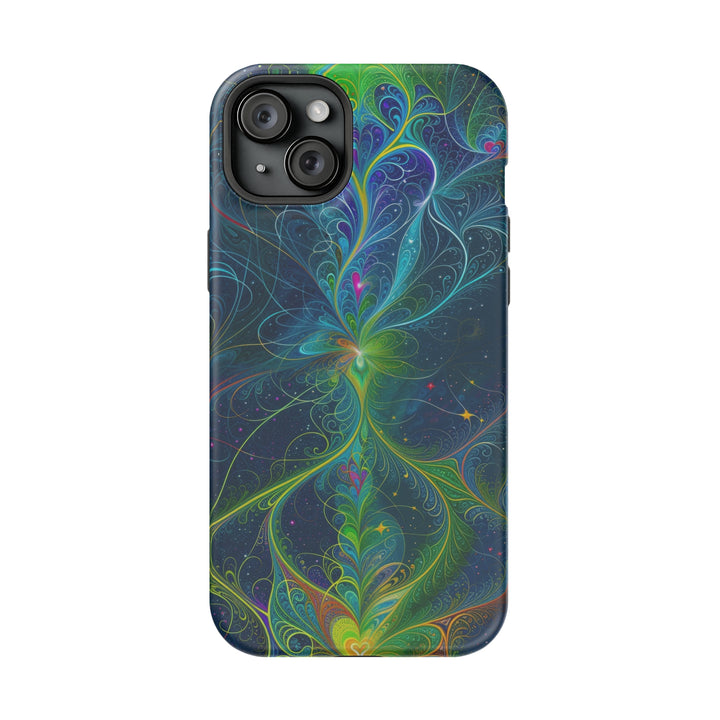 Vibrant Fractal Blossom - MagSafe Tough Case