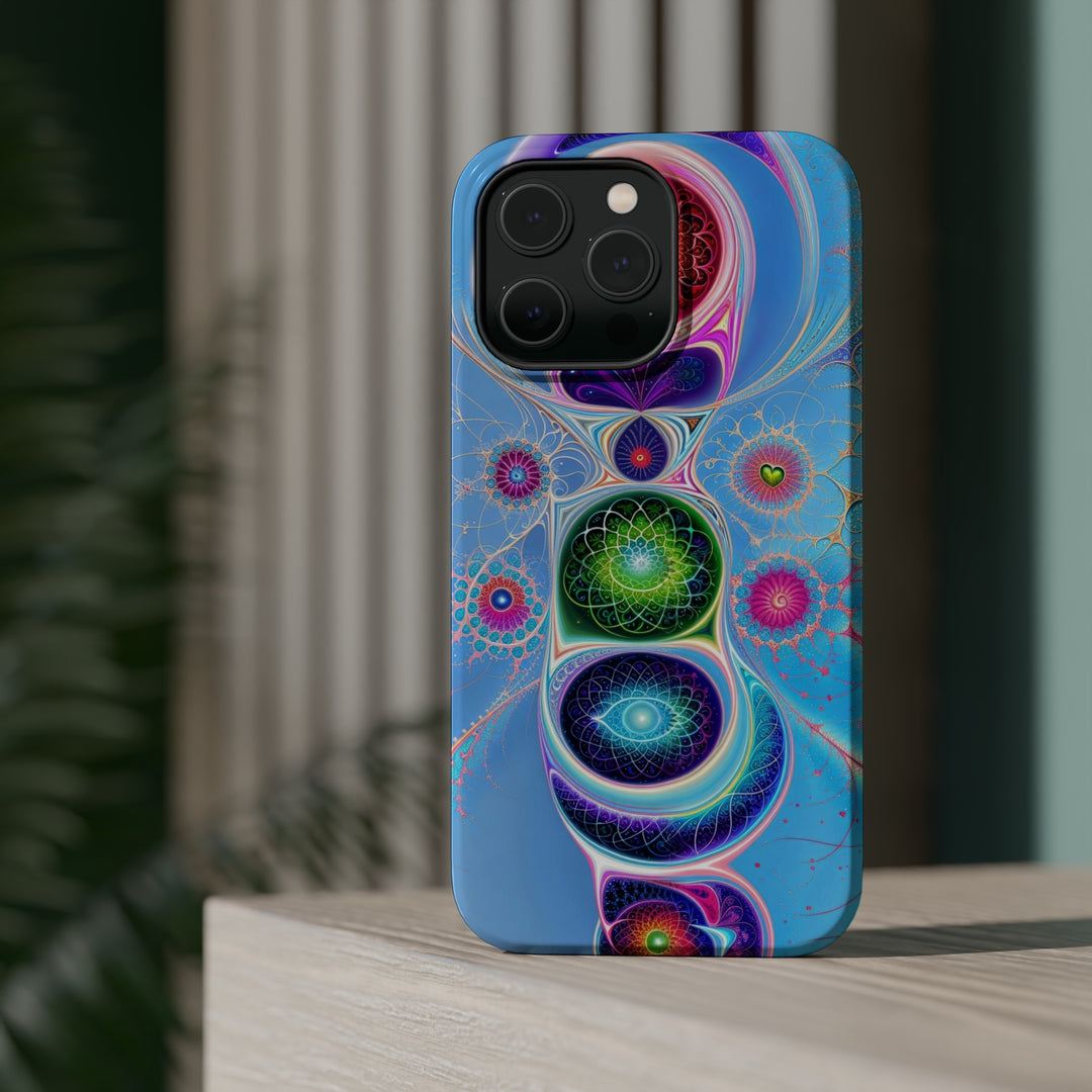 Vibrant Fractal Blossoms - MagSafe Tough Case