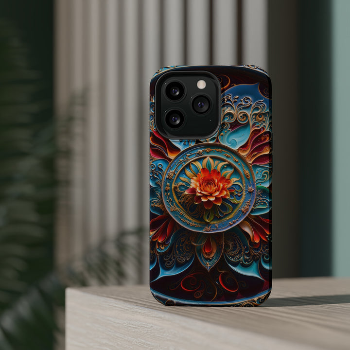 Intricate Floral Mandala - MagSafe Tough Case