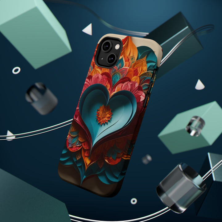 Colorful Heart Blossoms - MagSafe Tough Case