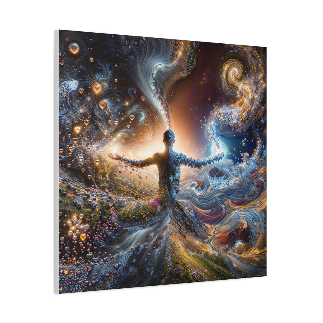 Cosmic Nature Embrace - Matte Canvas Print 1.25"