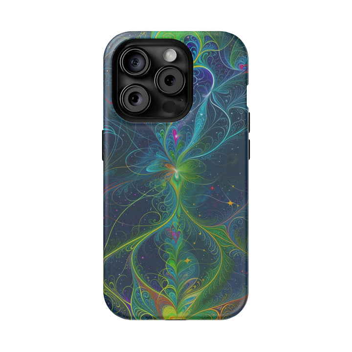 Vibrant Fractal Blossom - MagSafe Tough Case