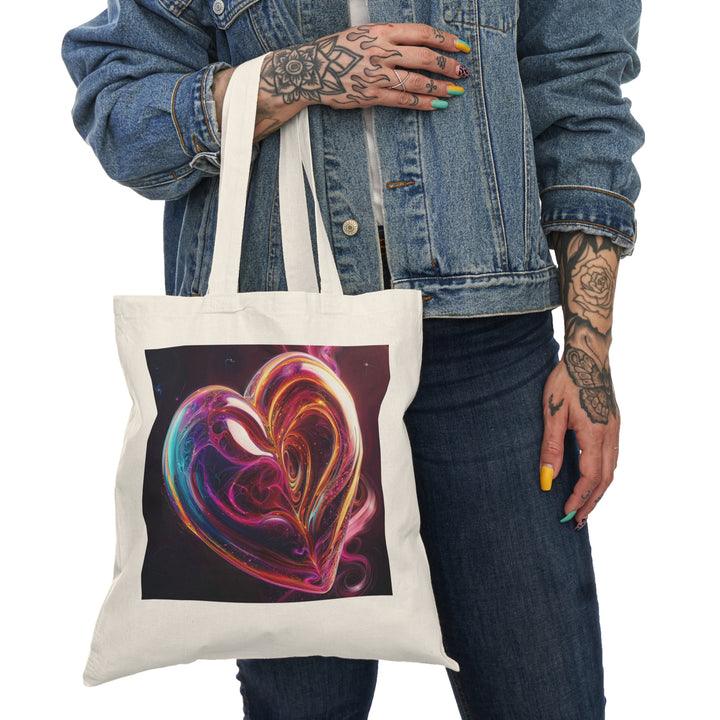 Cosmic Love Swirl - Natural Tote Bag