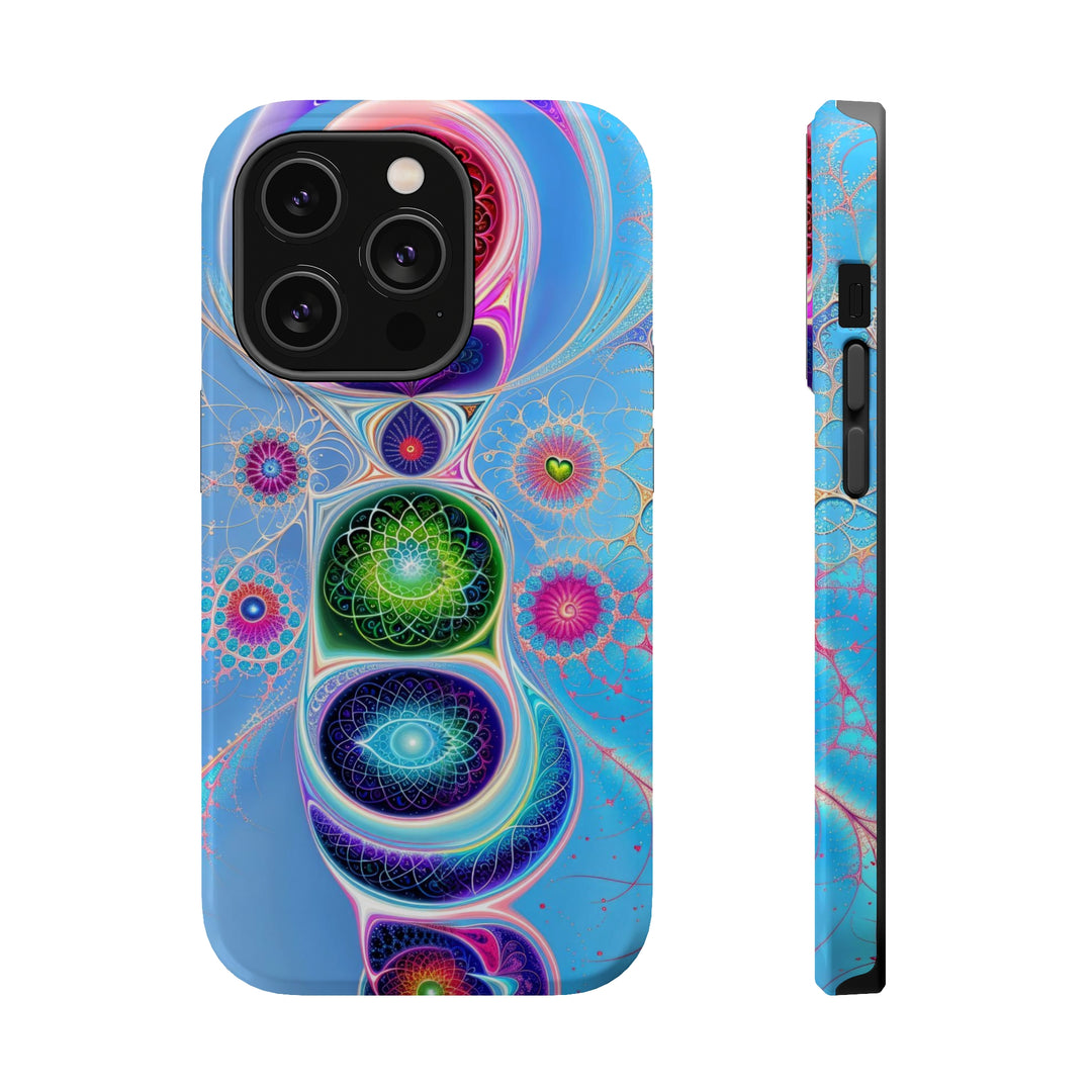 Vibrant Fractal Blossoms - MagSafe Tough Case