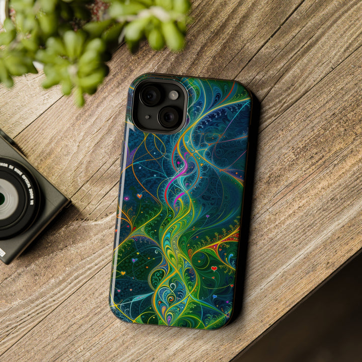 Vibrant Ethereal Swirls - MagSafe Tough Case