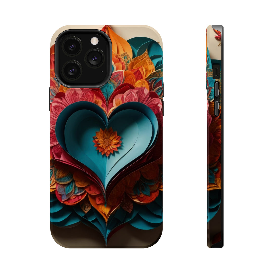Colorful Heart Blossoms - MagSafe Tough Case