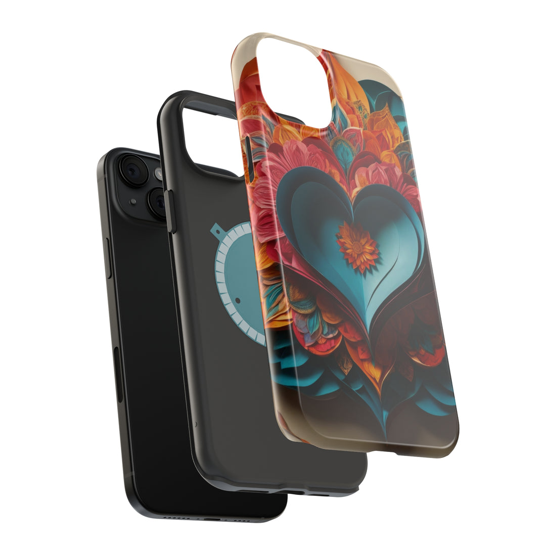 Colorful Heart Blossoms - MagSafe Tough Case