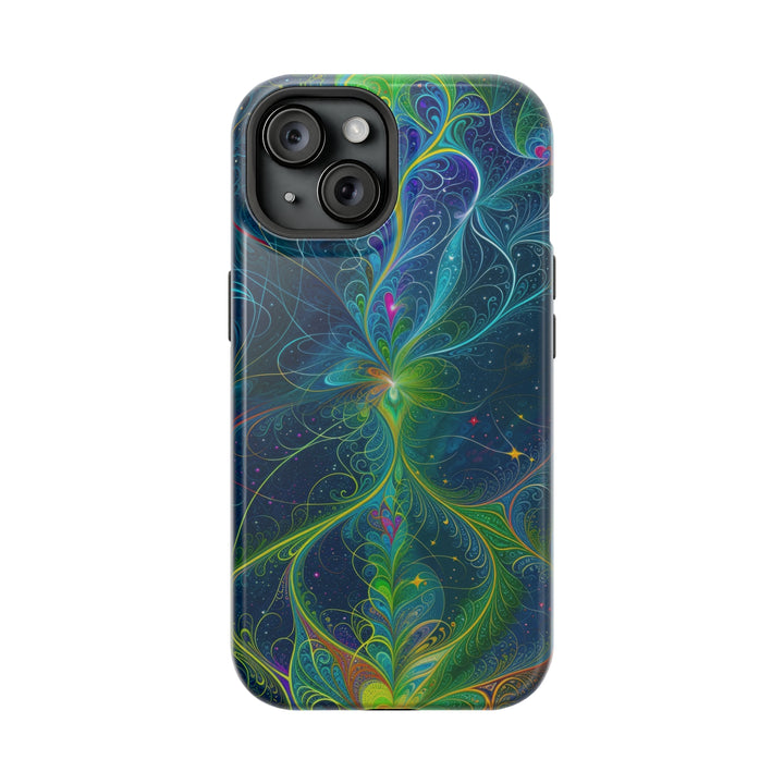 Vibrant Fractal Blossom - MagSafe Tough Case