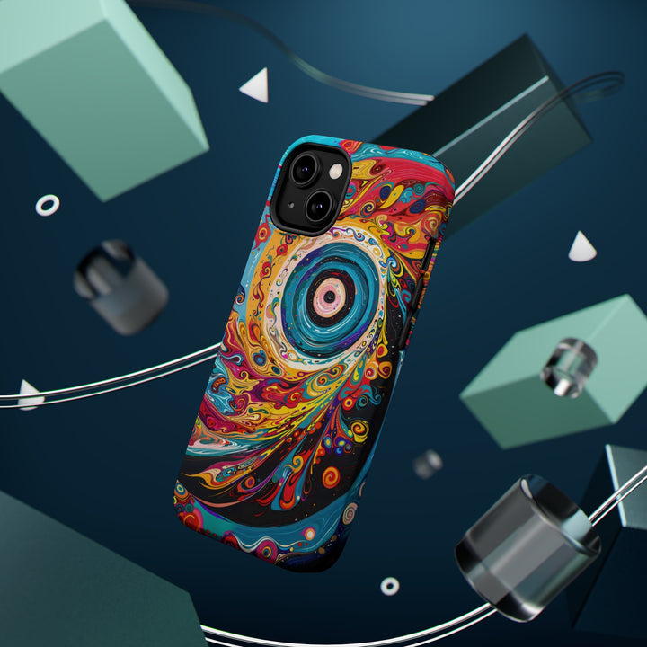 Vibrant Cosmic Swirl - MagSafe Tough Case