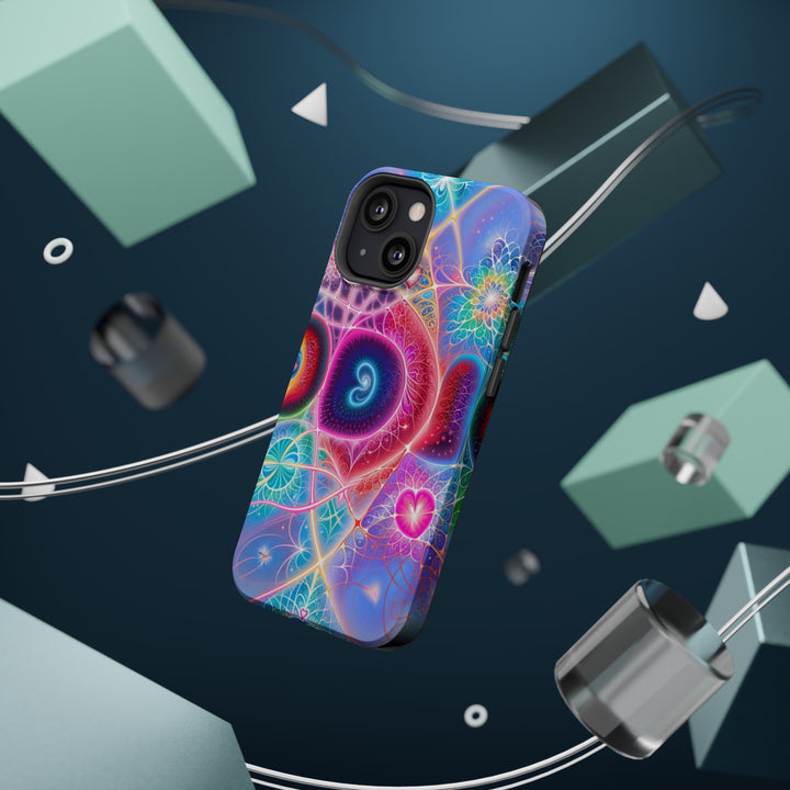 Vibrant Fractal Blossoms - MagSafe Tough Case