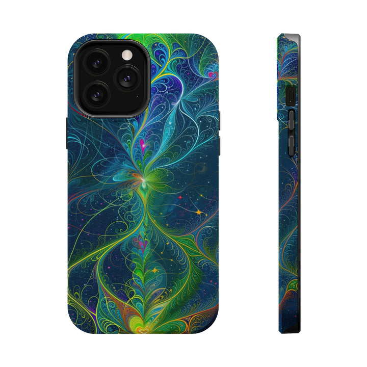 Vibrant Fractal Blossom - MagSafe Tough Case