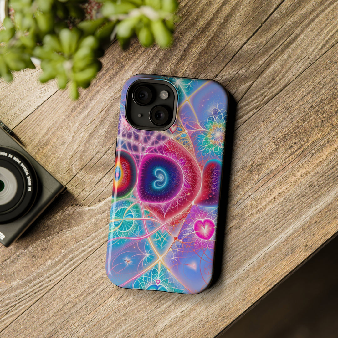 Vibrant Fractal Blossoms - MagSafe Tough Case