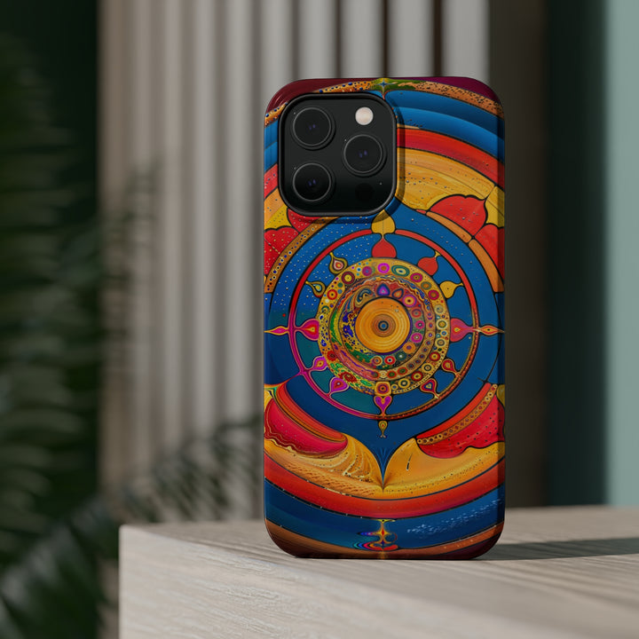 Vibrant Cosmic Spiral - MagSafe Tough Case