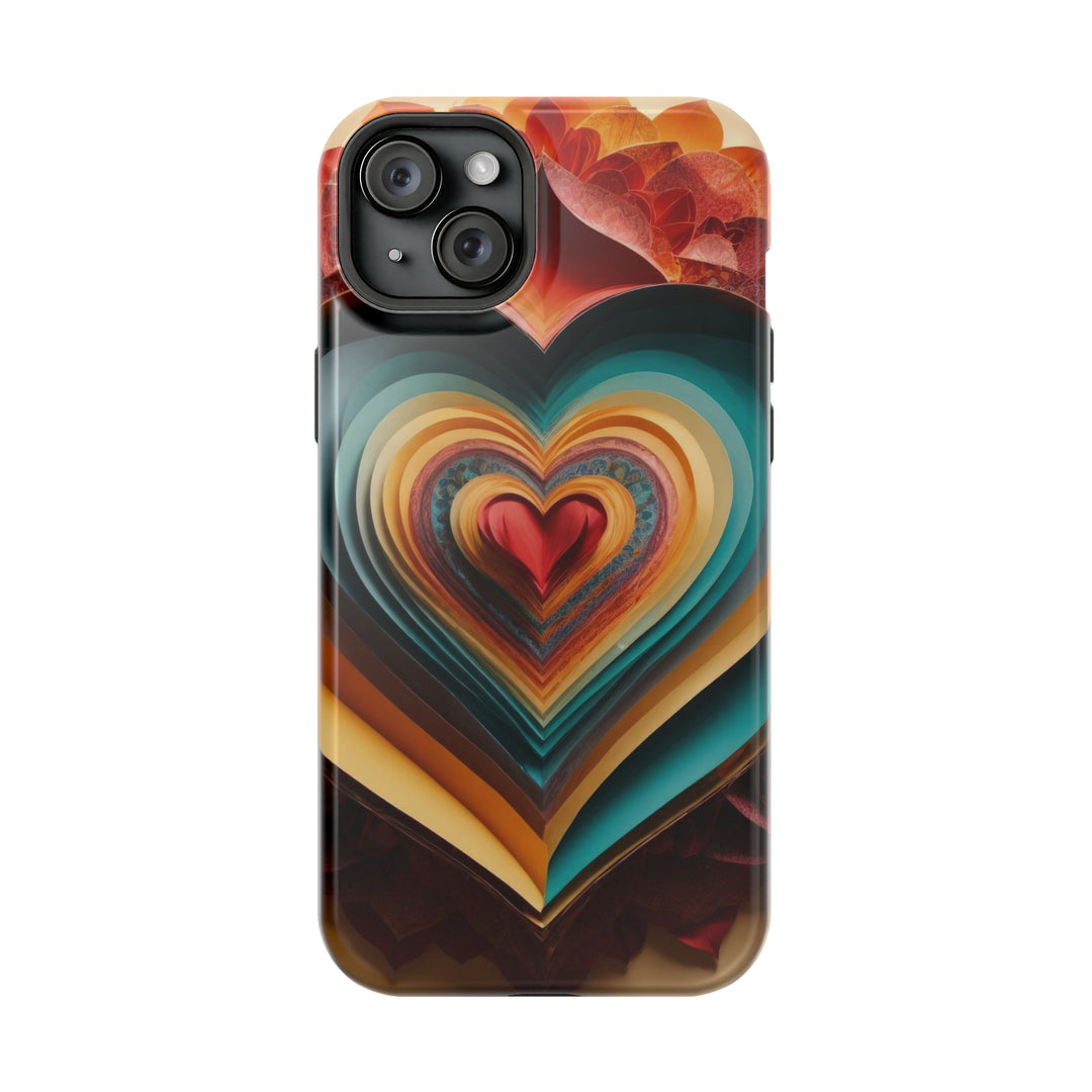 Layered Heart Blossoms - MagSafe Tough Case