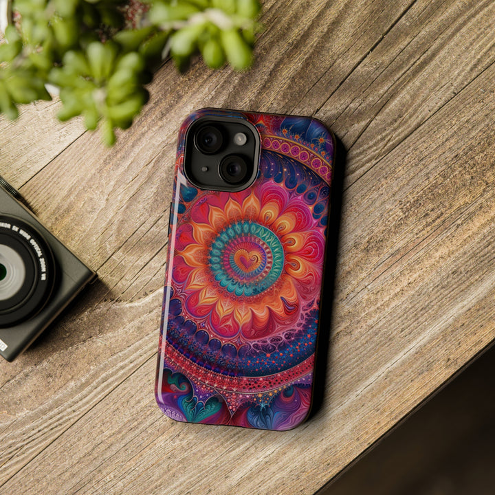 Vibrant Spiral Mandala - MagSafe Tough Case