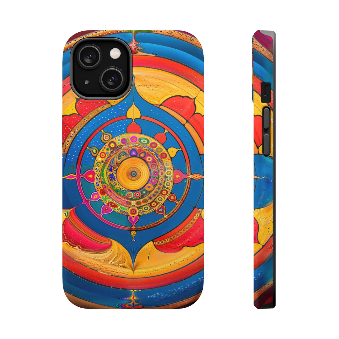 Vibrant Cosmic Spiral - MagSafe Tough Case