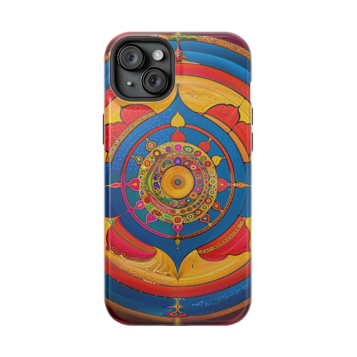 Vibrant Cosmic Spiral - MagSafe Tough Case