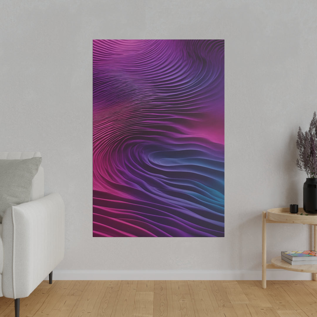 Vibrant Fluid Dynamics - Matte Canvas