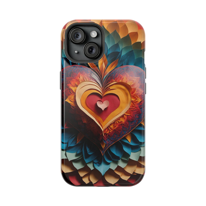 Radiant Heart Bloom - MagSafe Tough Case