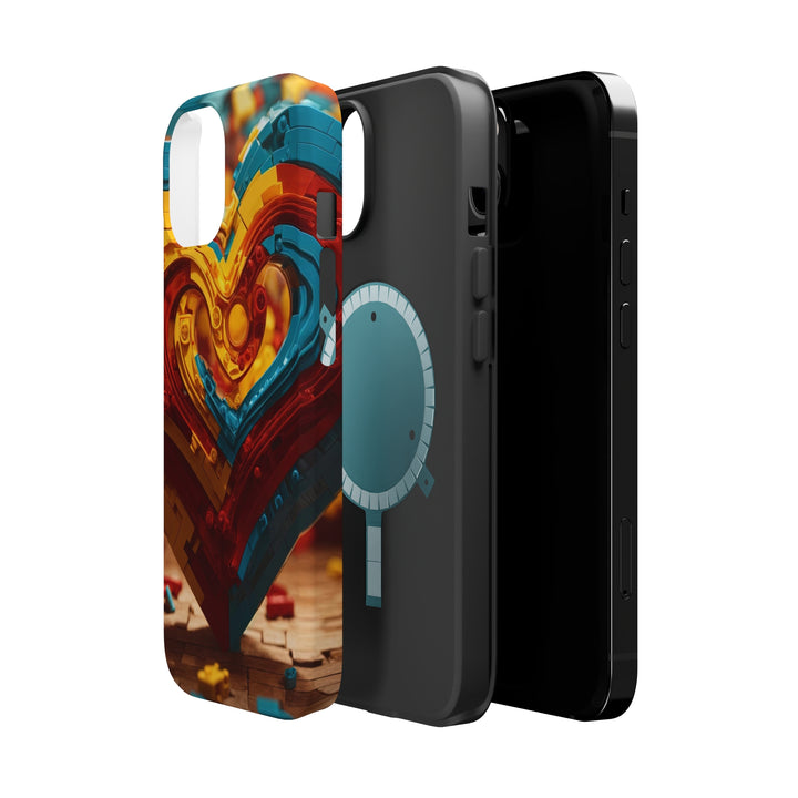 Colorful Heart Construction - MagSafe Tough Case