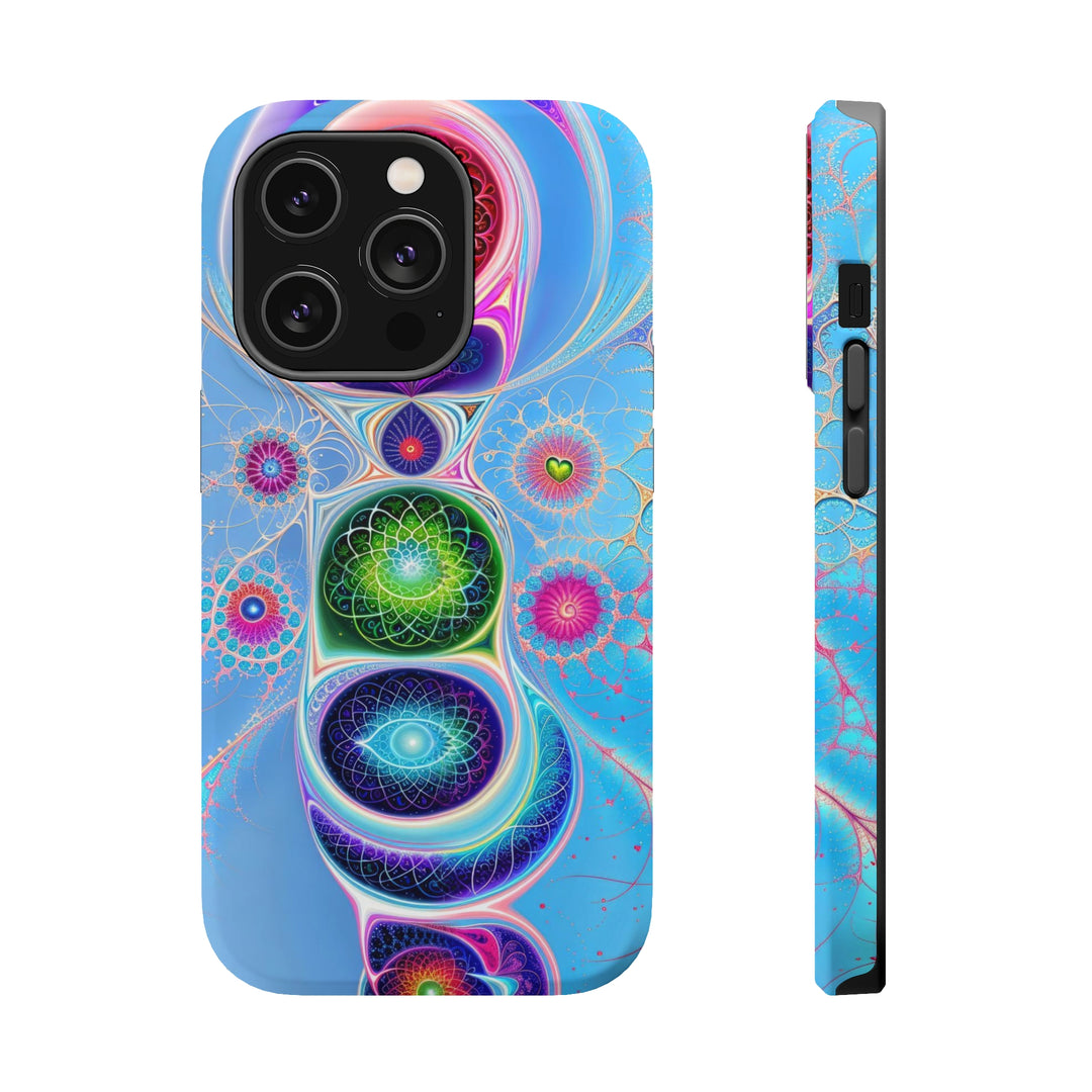 Vibrant Fractal Blossoms - MagSafe Tough Case