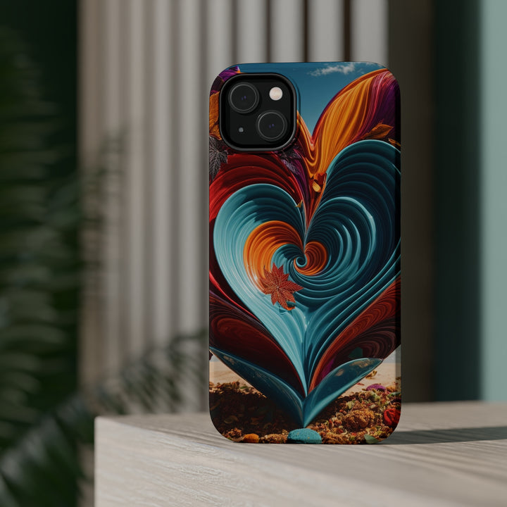 Vibrant Heart Spiral - MagSafe Tough Case