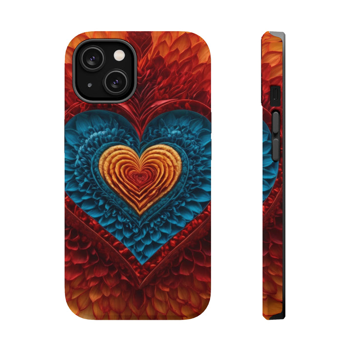 Vibrant Heart Layers - MagSafe Tough Case