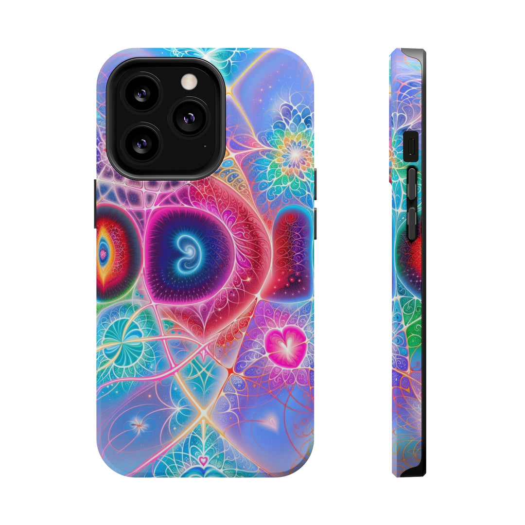 Vibrant Fractal Blossoms - MagSafe Tough Case