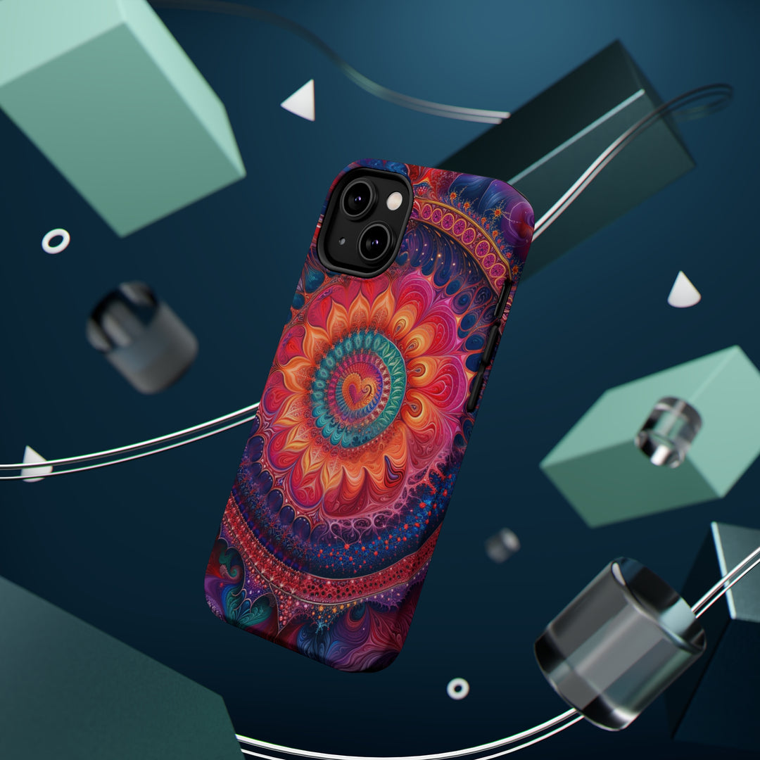 Vibrant Spiral Mandala - MagSafe Tough Case