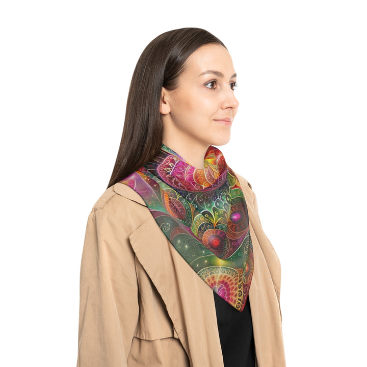 Kaleidoscopic Heart Symphony - Poly Scarf