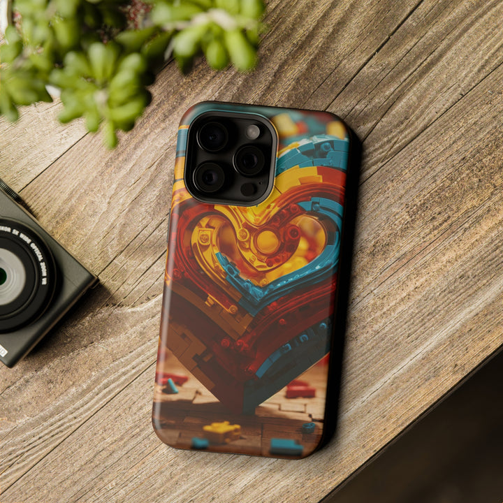 Colorful Heart Construction - MagSafe Tough Case