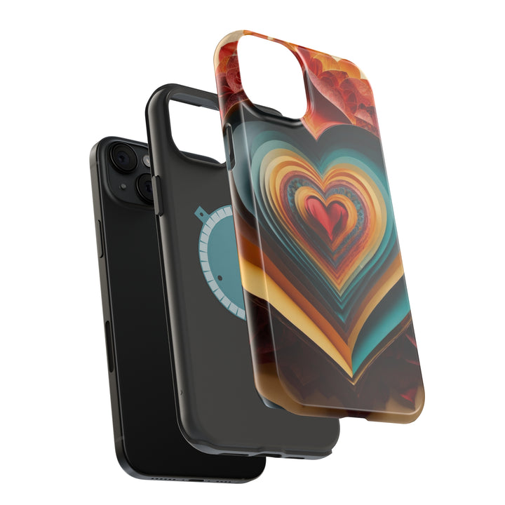 Layered Heart Blossoms - MagSafe Tough Case